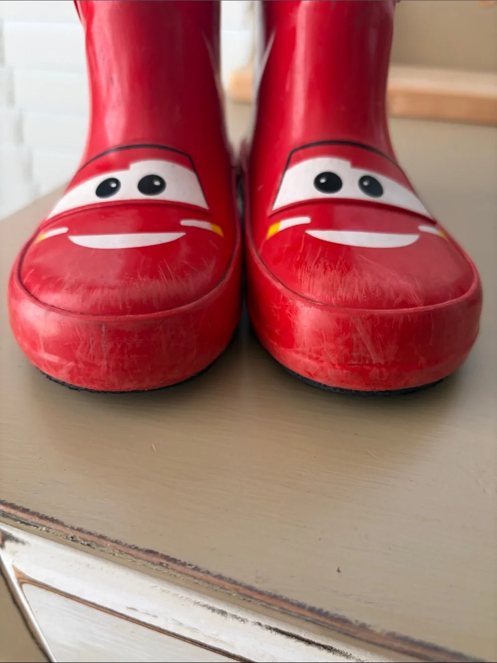 Red Lightning McQueen Kids Rain Boots - Cars toddler 7